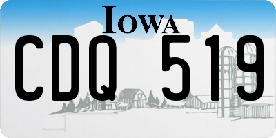 IA license plate CDQ519