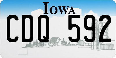 IA license plate CDQ592