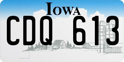 IA license plate CDQ613