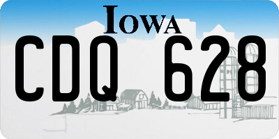 IA license plate CDQ628