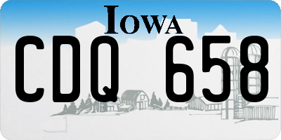 IA license plate CDQ658