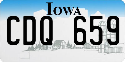 IA license plate CDQ659