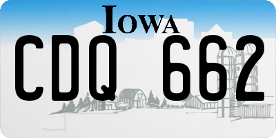 IA license plate CDQ662