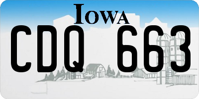 IA license plate CDQ663