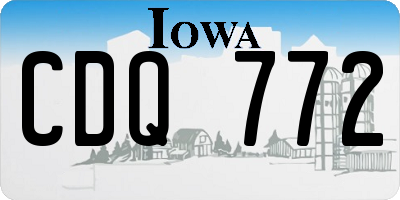 IA license plate CDQ772