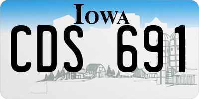IA license plate CDS691