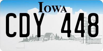 IA license plate CDY448