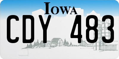 IA license plate CDY483