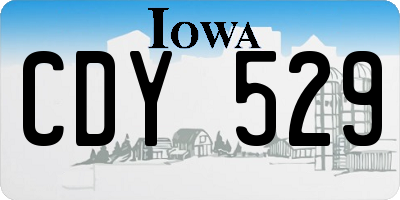 IA license plate CDY529