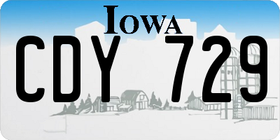 IA license plate CDY729