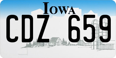 IA license plate CDZ659
