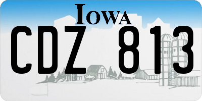 IA license plate CDZ813