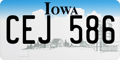 IA license plate CEJ586