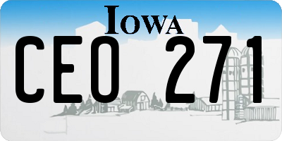 IA license plate CEO271