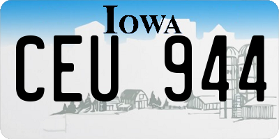 IA license plate CEU944