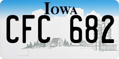 IA license plate CFC682