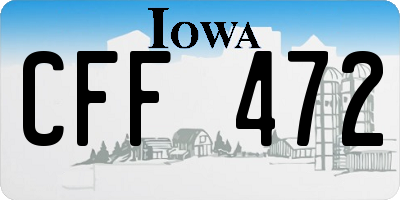 IA license plate CFF472