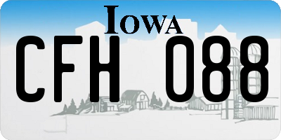 IA license plate CFH088