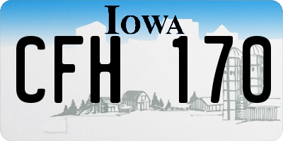 IA license plate CFH170
