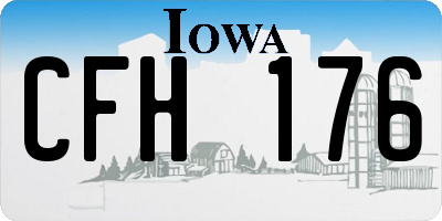 IA license plate CFH176