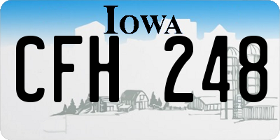 IA license plate CFH248