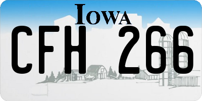 IA license plate CFH266