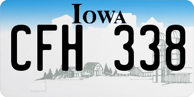 IA license plate CFH338