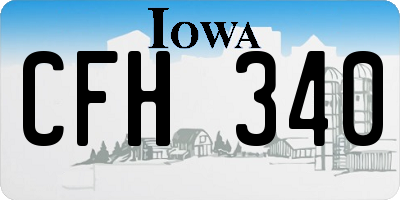 IA license plate CFH340
