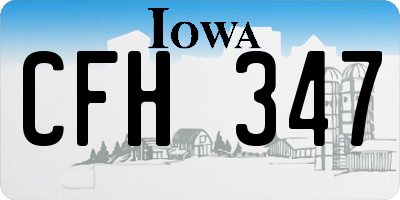 IA license plate CFH347