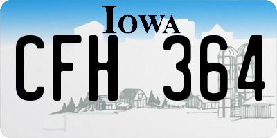 IA license plate CFH364