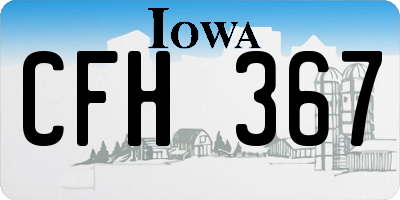 IA license plate CFH367