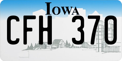 IA license plate CFH370