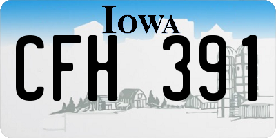 IA license plate CFH391