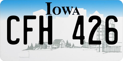 IA license plate CFH426