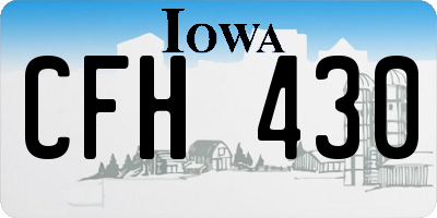 IA license plate CFH430