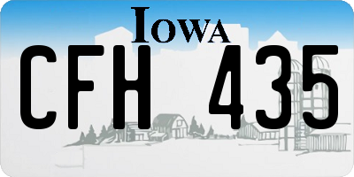 IA license plate CFH435