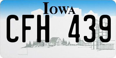 IA license plate CFH439