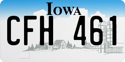 IA license plate CFH461