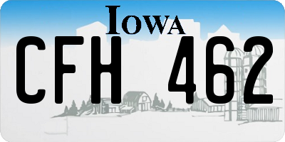 IA license plate CFH462