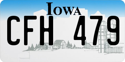 IA license plate CFH479