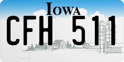 IA license plate CFH511