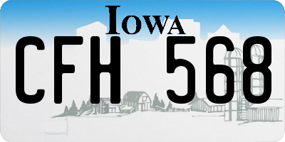 IA license plate CFH568