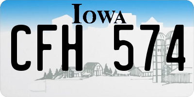 IA license plate CFH574
