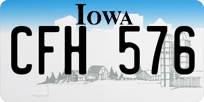 IA license plate CFH576