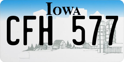 IA license plate CFH577