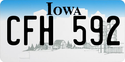 IA license plate CFH592