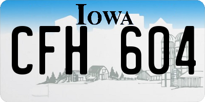 IA license plate CFH604