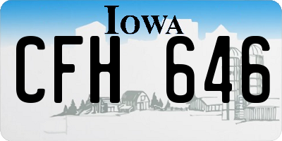 IA license plate CFH646