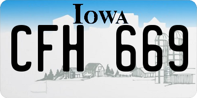 IA license plate CFH669