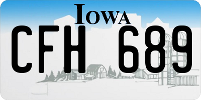IA license plate CFH689